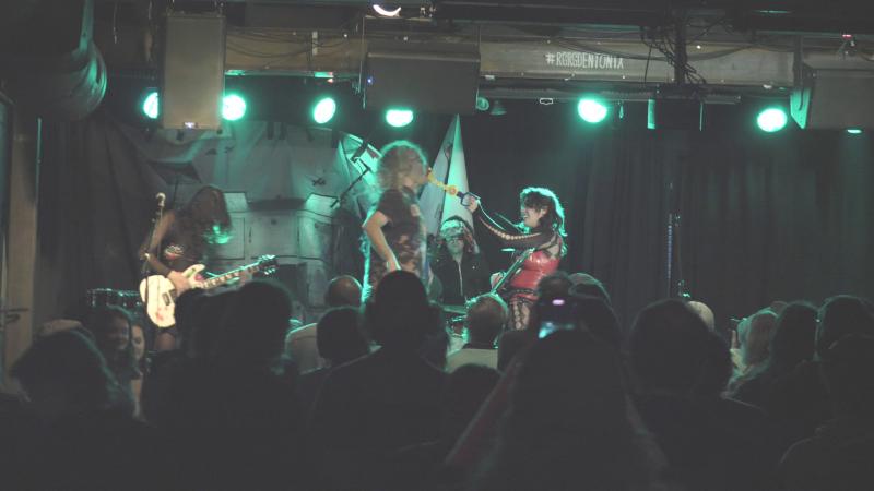 Ariel Pink onstage at Rubber Gloves Rehearsal Studios in Denton