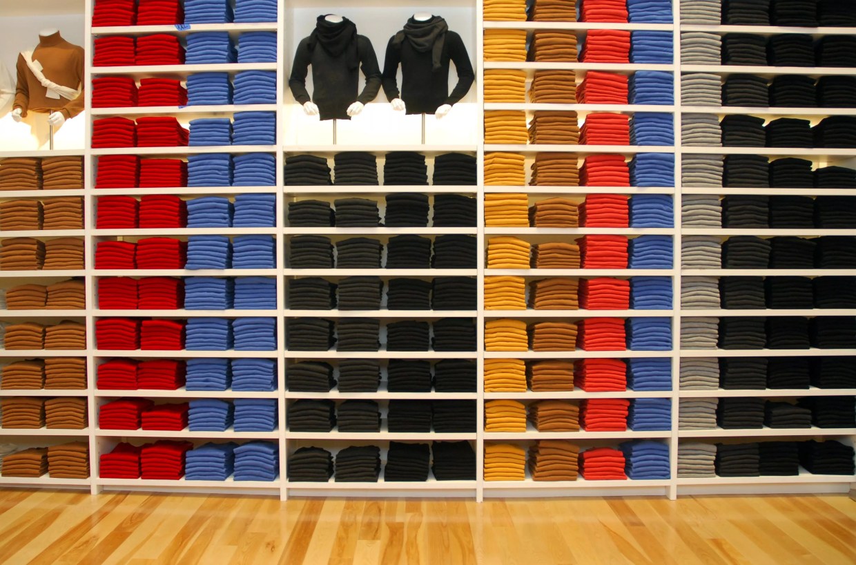 NEW YORK - NOVEMBER 09: The interior of Uniqlo is seen at the grand opening of the Uniqlo global flagship store on November 9, 2006 in New York City.