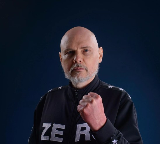 Smashing Pumpkins' singer Billy Corgan, who wants to entertain you through wrestling.