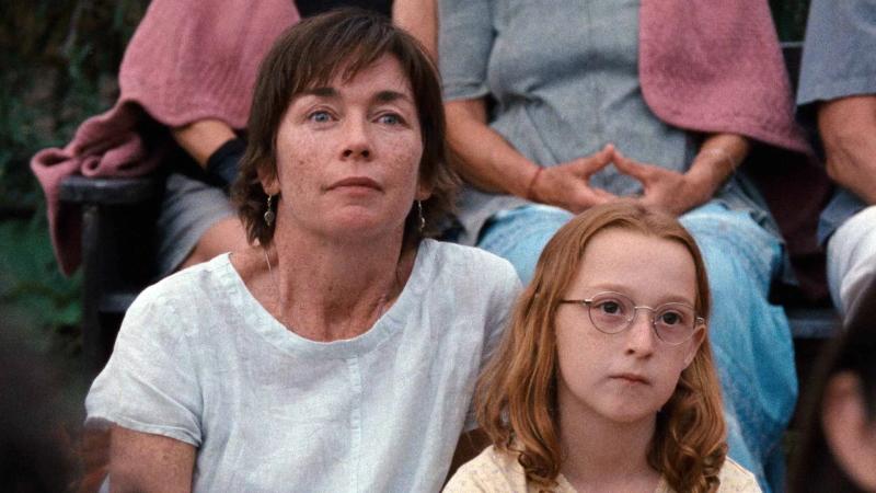 Julianne Nicholson and Zoe Ziegler in a quiet moment from OCFF feature Janet Planet.