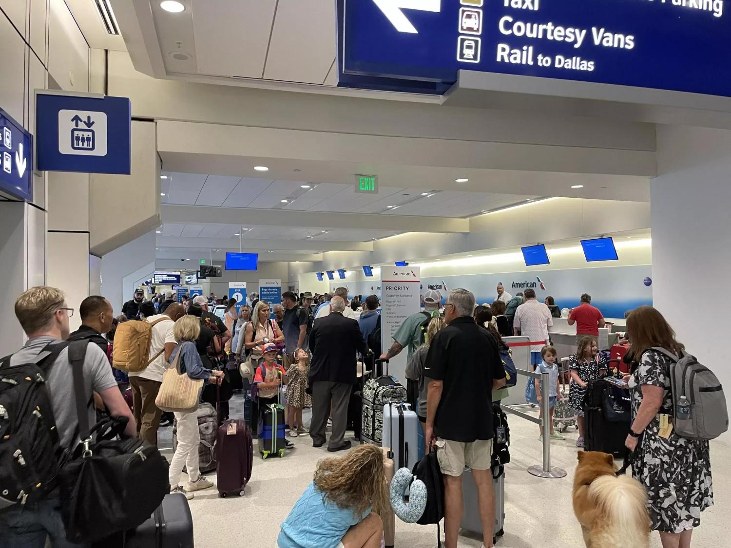 security line at dfw international airport