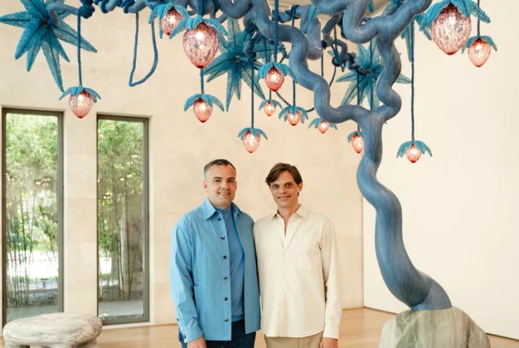 Fraternal twin artists Simon (left) and Nikolai Haas.