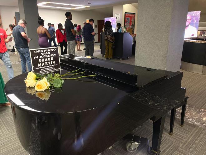 Shaun Martin's piano.