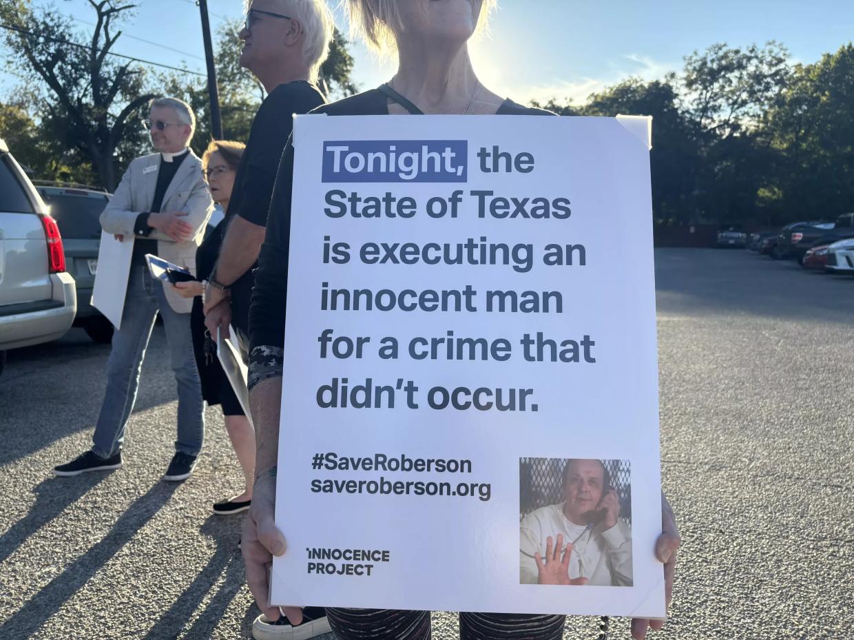 woman with sign