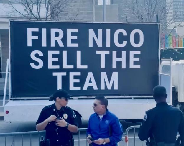 Nico Harrison protest