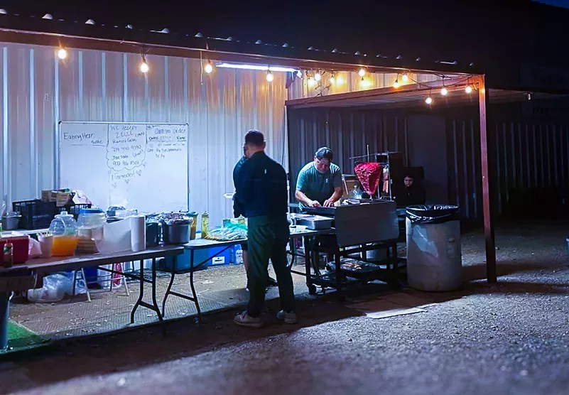 Ramiros taco stand.