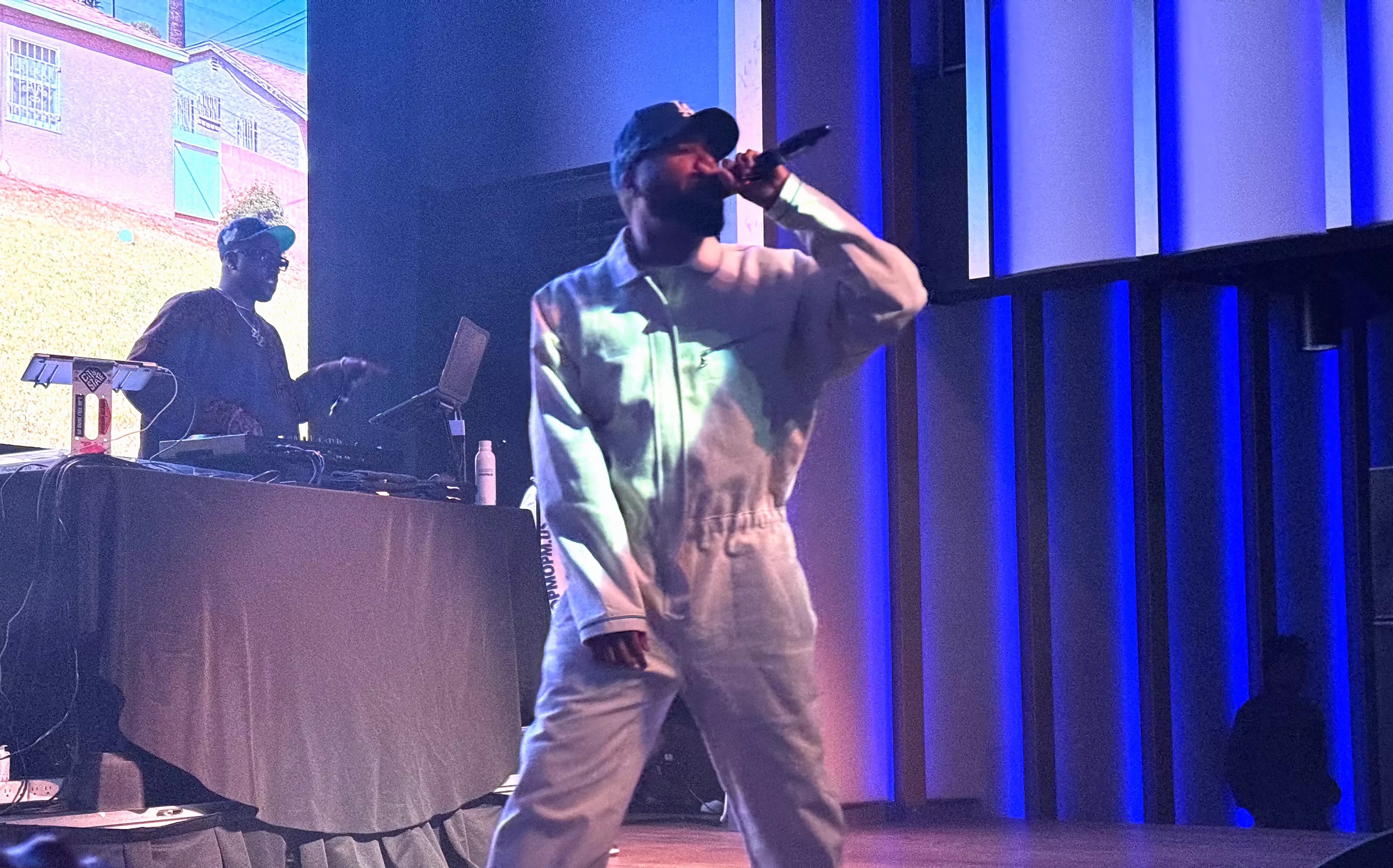 Dom Kennedy performing at Dallas' The Echo Music Lounge on March 25, 2025.