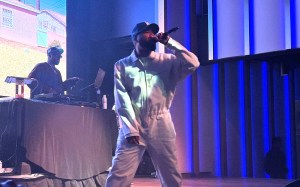 Dom Kennedy performing at Dallas' The Echo Music Lounge on March 25, 2025.