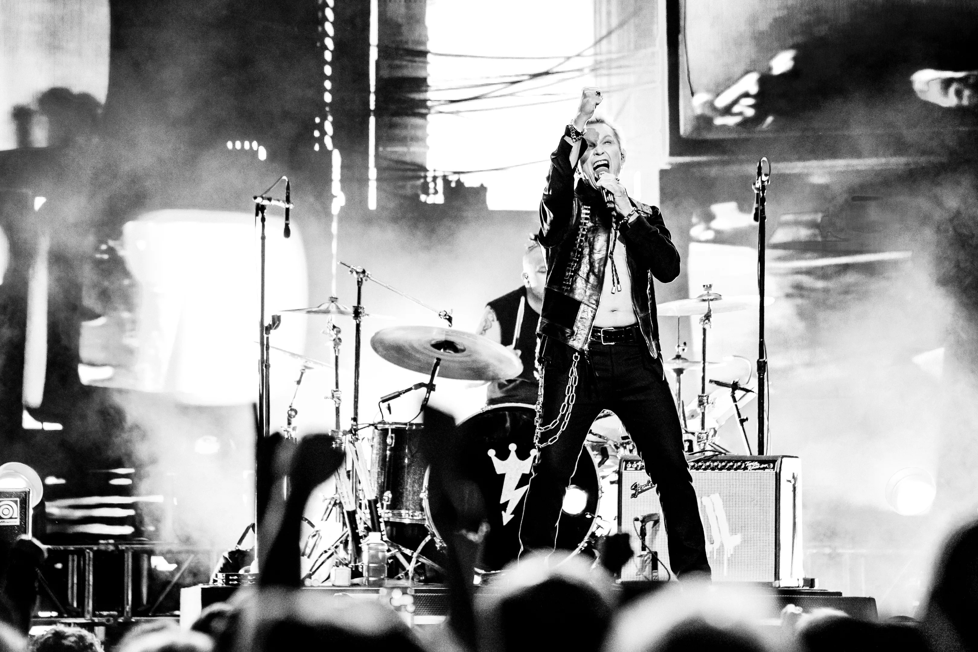 Man performing