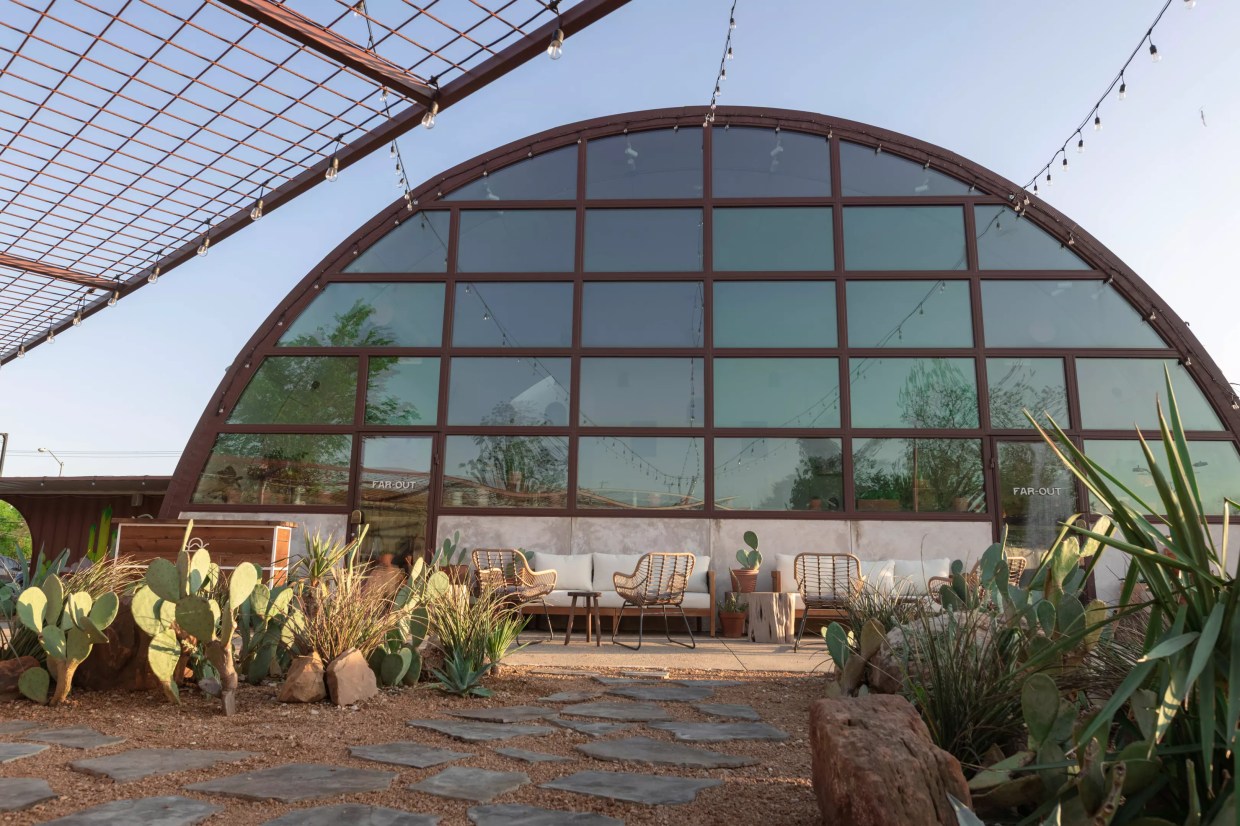 the exterior of Far Out
