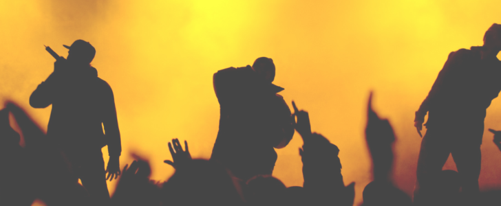 rappers on stage