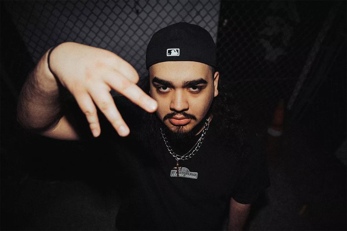 Man holding up a pose