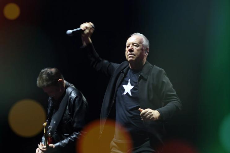 A photo of two guys on stage