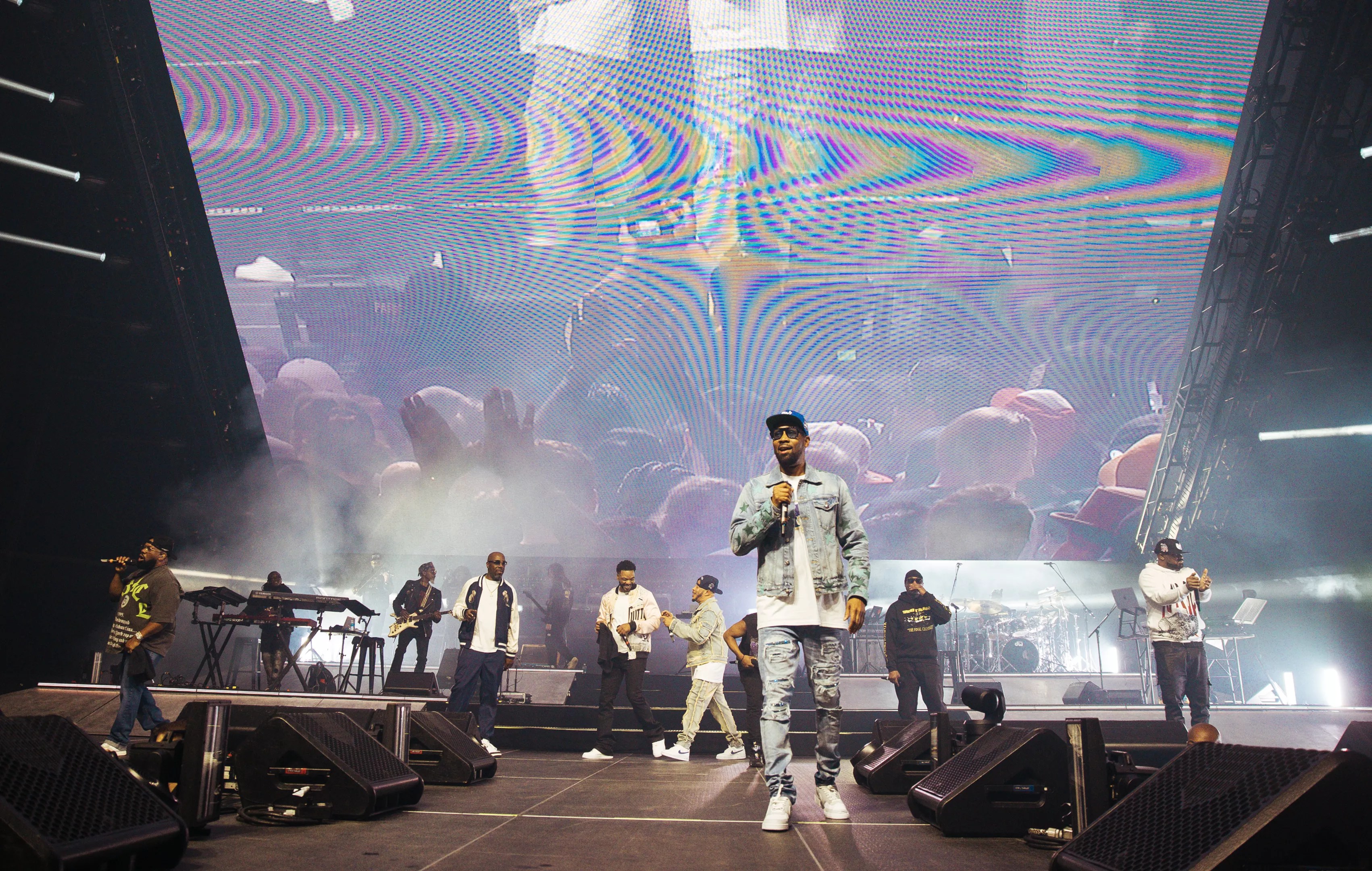 A group of men on stage