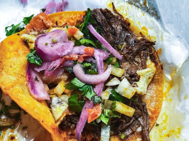 taco from la salsa verde