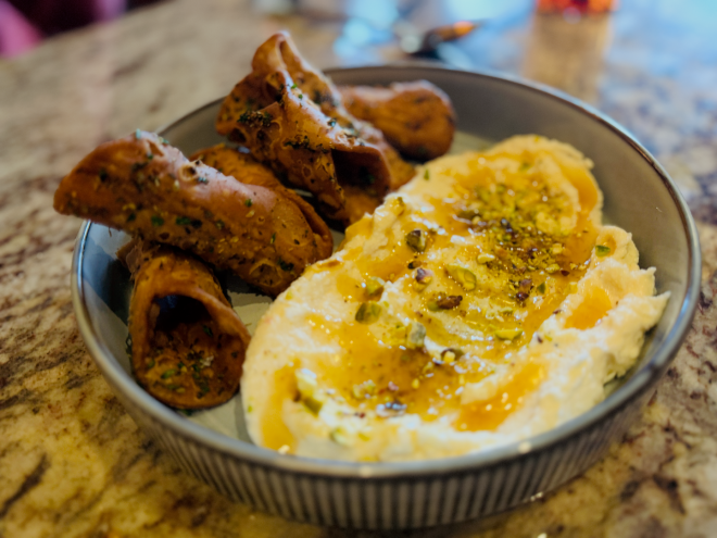 canolies and dip