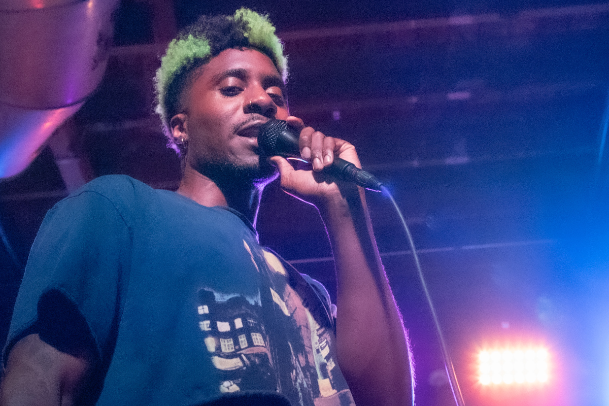 Man performing on stage