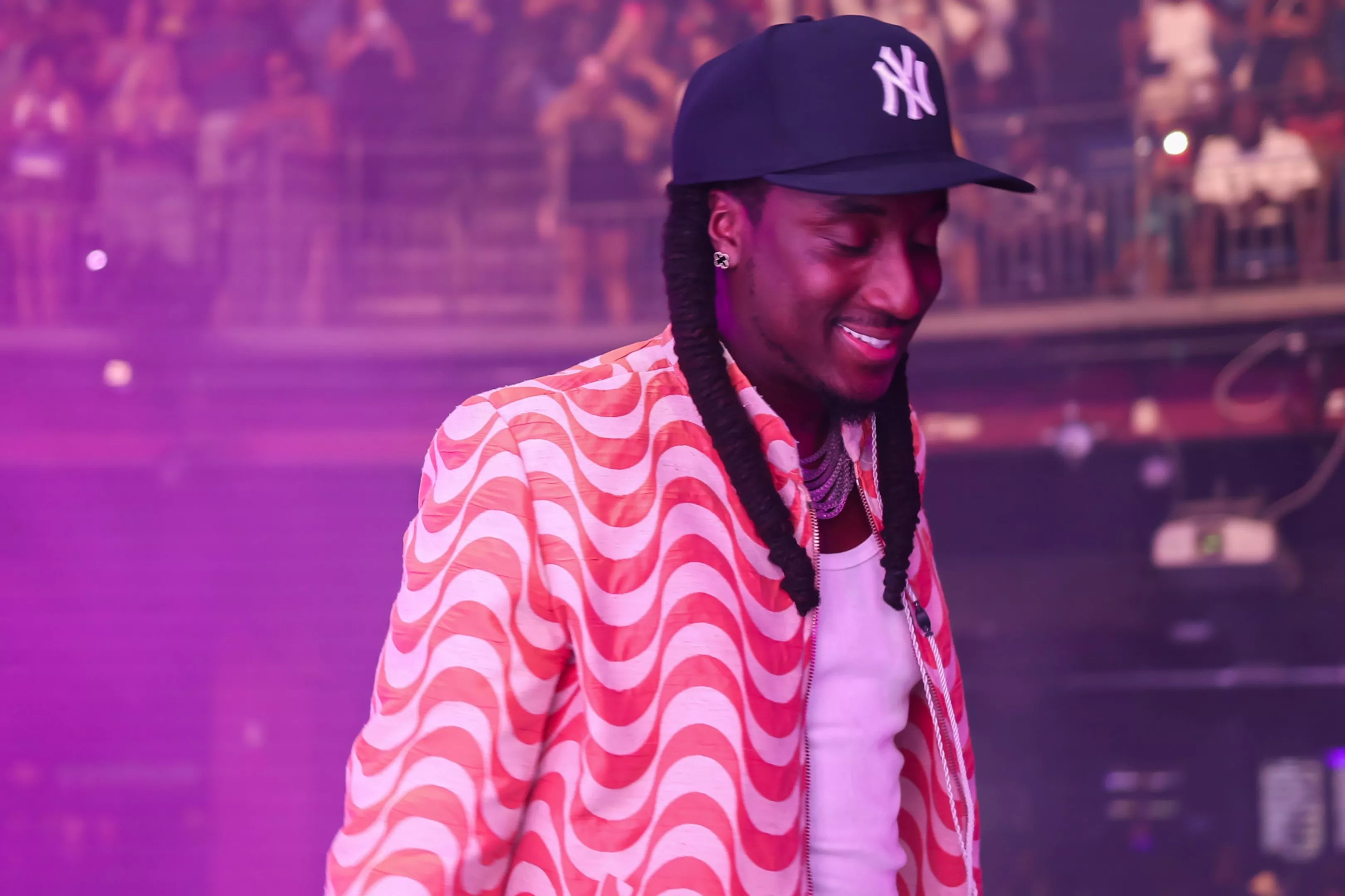 Artist performing on stage