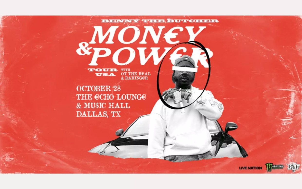Win 2 tickets to Benny the Butcher: MONEY & POWER Tour!