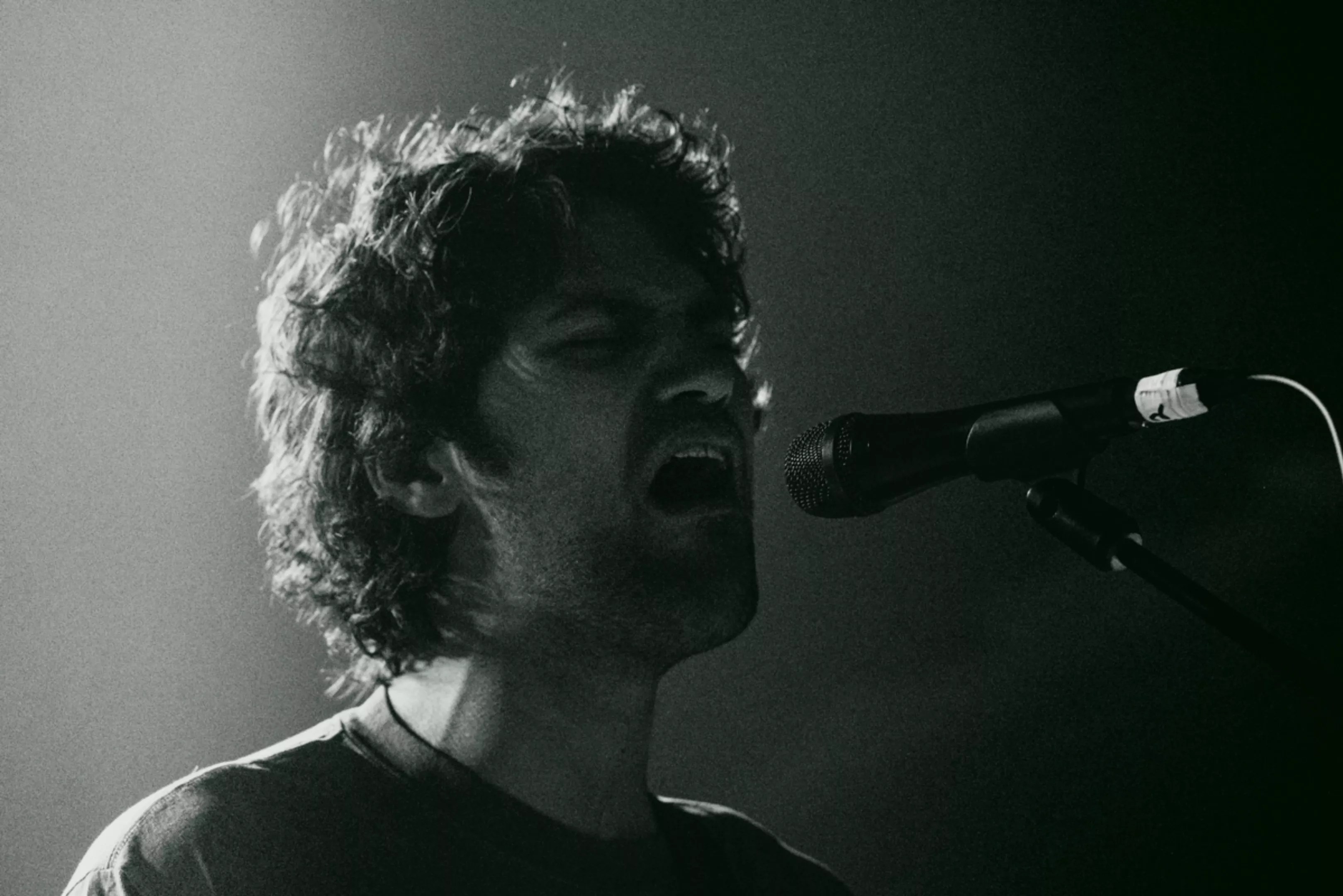 Man singing on stage