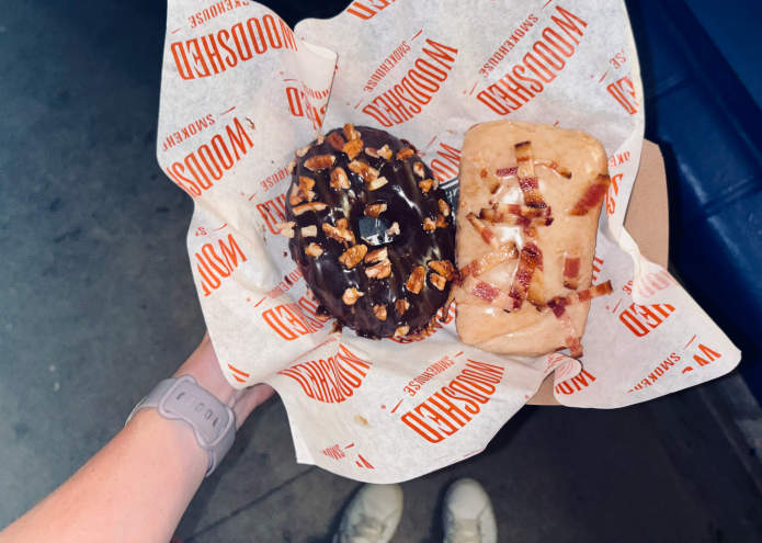 doughnuts on offer at Queenie's Back Dough.
