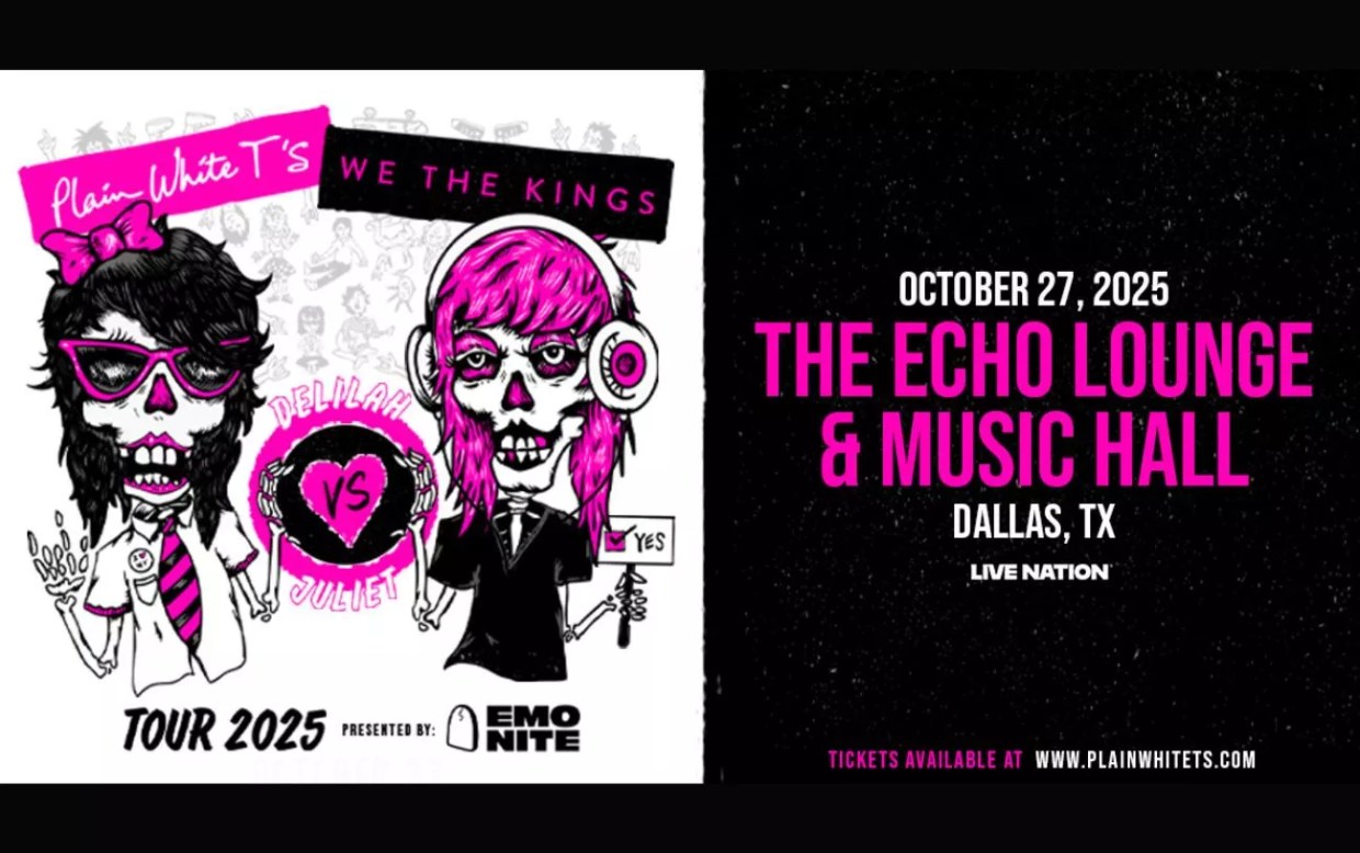 Win 2 tickets to We The Kings x Plain White T’s – Emo Nite Presents: Delilah vs. Juliet