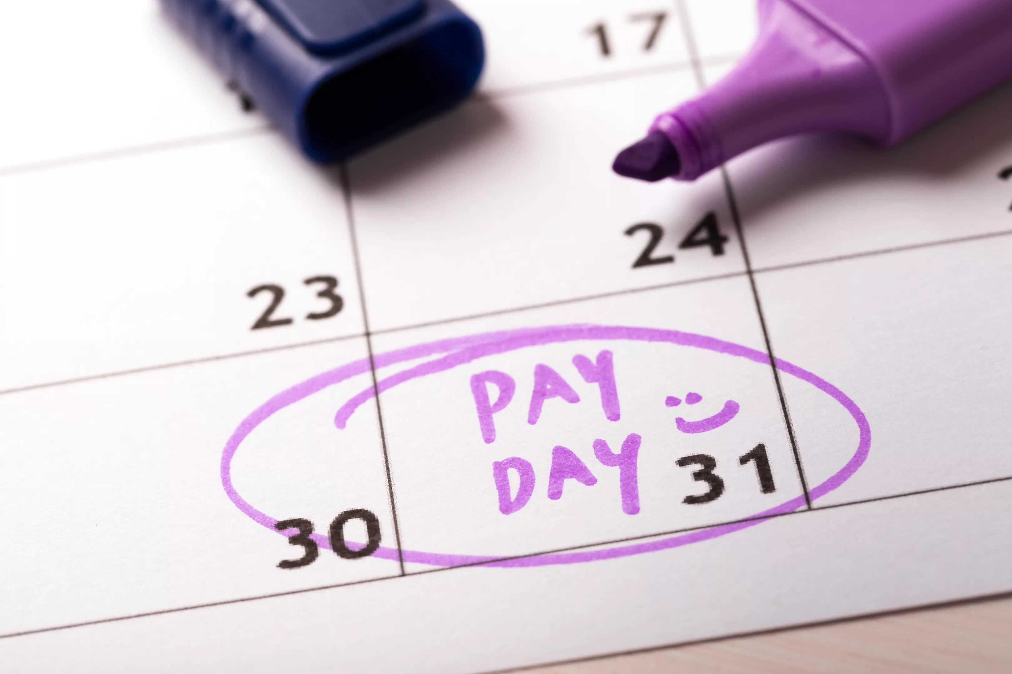 payday calendar